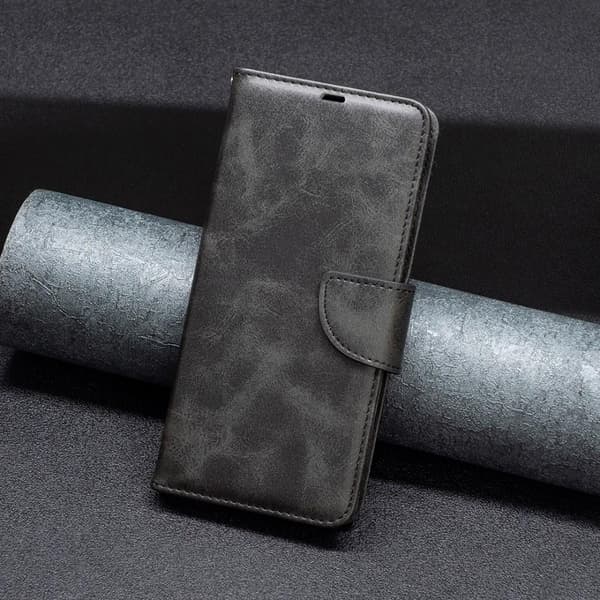 Kompatibel med Motorola Moto E13 4G Wallet Case, PU Lædermateriale - Sort Svart black