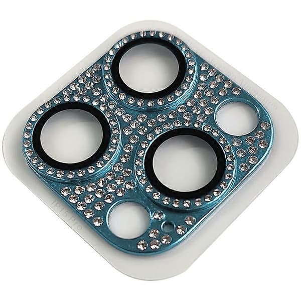 Kompatibel med iPhone 15 Pro Kameralinsskydd - lingling} Multicolor Sky Blue