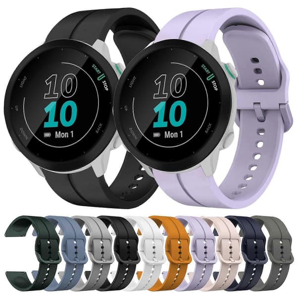 Silikone Urrem Til Garmin Forerunner 55-lingling} Black