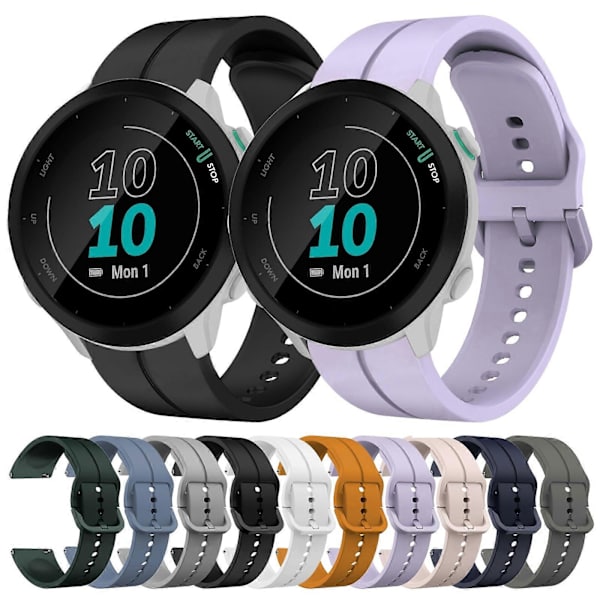 Silikone Urrem Til Garmin Forerunner 55-lingling} Dark Grey