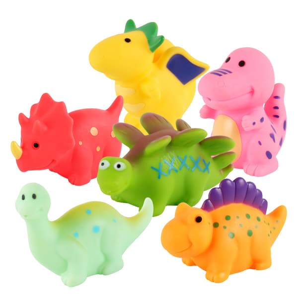 Badelegetøj uden hul, til spædbørn 6-12 måneder og småbørn 1-3 år, badekarlegetøj uden hul (dinosaur)