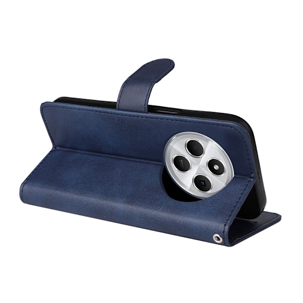 Hot 2025 Xiaomi Redmi 14C PU Læder Wallet Case - Flere Farver Blue Blå