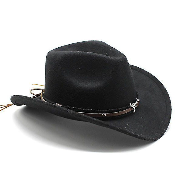 Svart cowboyhatt