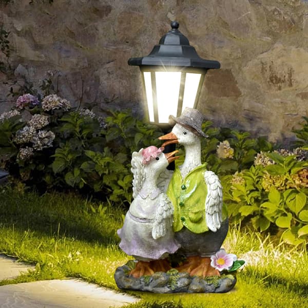Bedst sælgende harpiks solcellelamper | Genopladelige dekorative udendørslamper til gårde, haver og stier LD-057