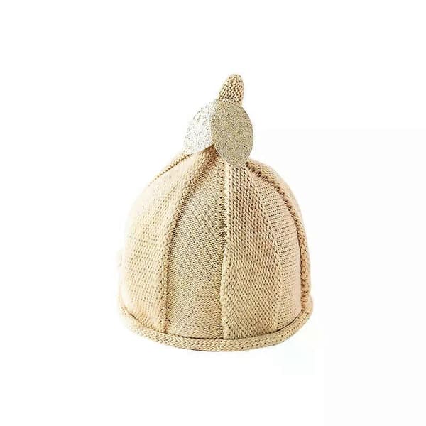 Dave Bella Børnehatte Piger Efterår Vinter Udendørs Strikket Pullover Hat Charme Sød Mode Casual DB4237712-lingling} khaki 52CM