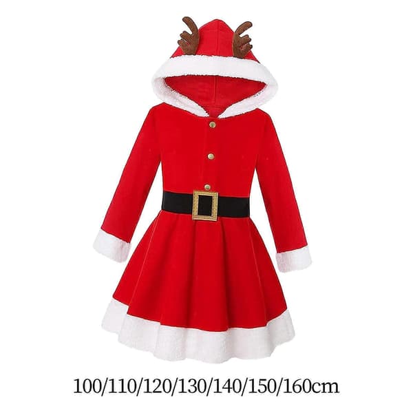 Julekostyme Julekjole Elghette Juleantrekk Elegant Høst Vinter-lingling} 100cm