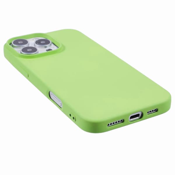 Kompatibel med iPhone 16 Pro Max TPU Skal Stötsäkert Mjukt TPU Fiberfoder Telefonskal-lingling} Multicolor Matcha Green