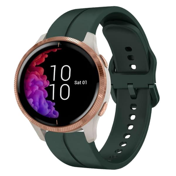 Silikone Urrem Til Garmin Venu-lingling} Dark Green