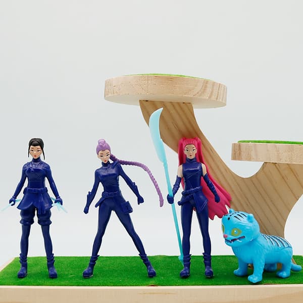 K-pop Devil Hunter Actionfigurer: Derpys, Tiger, Rumi, Mira, Zoey
