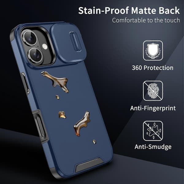 TPU + PC Telefonfodral Kompatibelt med iPhone 17 Pro-lingling} Blue iPhone 17