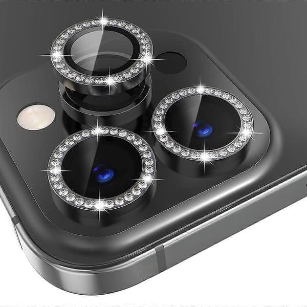 Kompatibel med iPhone 15 Pro Kameralinsskydd-lingling} Multicolor Graphite