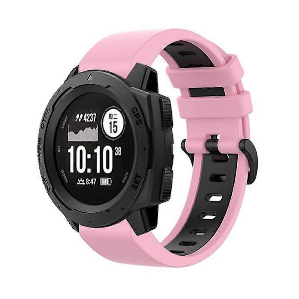 Silikone Urrem Til Garmin Instinct-lingling} Pink Black