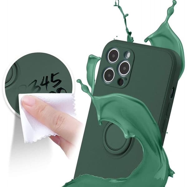 CamShield stødsikkert cover kompatibelt med iPhone 15 Pro, med ringholder Rosa