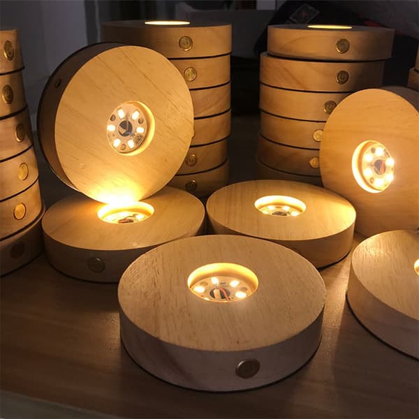 Hot 2025 Trælampe Lysbase (Uden Pære) VARMT LYS warm light