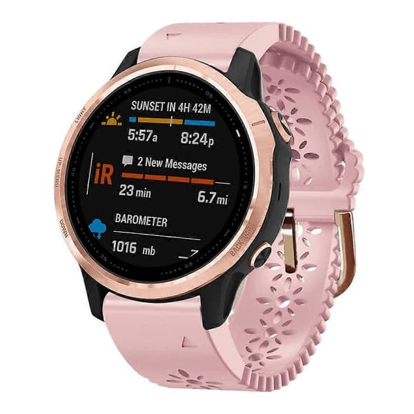 Silikone Urrem Til Garmin Fenix 6S-lingling} Pink