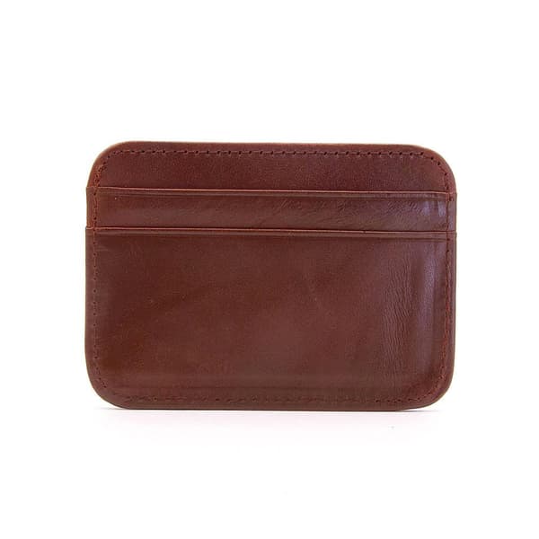 Elegant og kompakt læderkortholder \"Bradley\" - Brun Brun brown