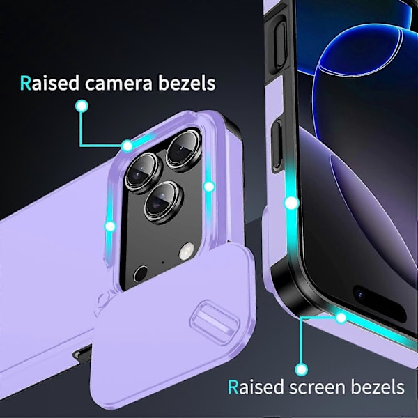 TPU + PC Telefonfodral - lingling} Purple iPhone 17 Pro