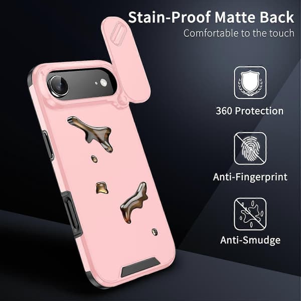 TPU + PC Telefonfodral Kompatibelt med iPhone 17 Pro-lingling} Pink iPhone 17 Air