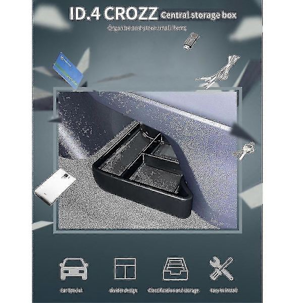 ID.4 Head Unit Storage Box ID4 ID 4 Crozz Head Unit Organizer Storage Box