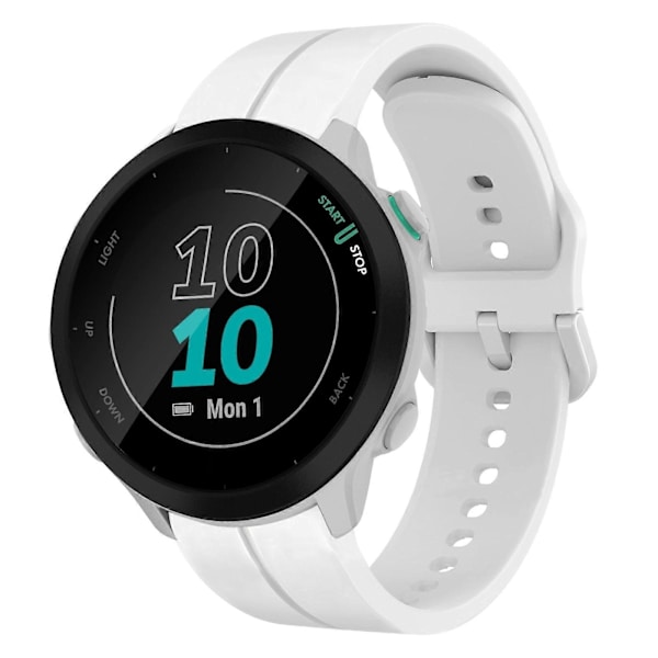 Silikone Urrem Til Garmin Forerunner 55-lingling} White