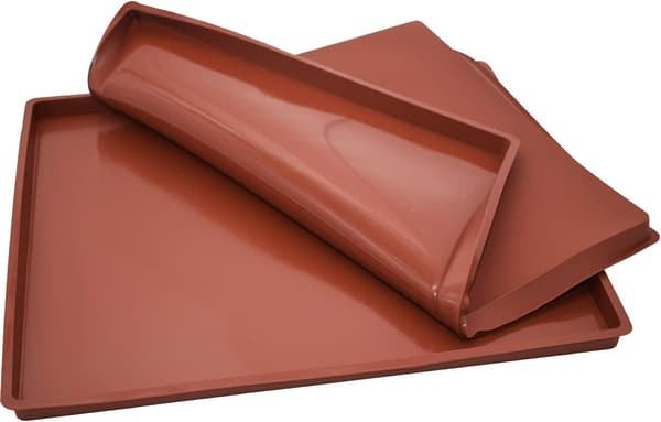 2-delt silikonbakematte, non-stick rullekakform, multifunksjonell silikon