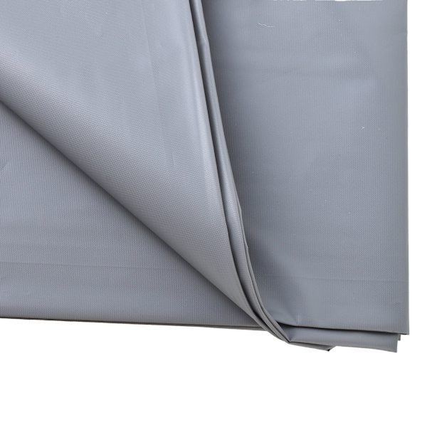 Duschdraperi, 180x180 cm, 12 hängande ringar, grått PEVA-material