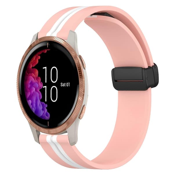 Silikone Urrem Til Garmin Venu-lingling} Pink White