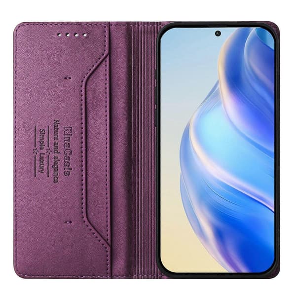Magnetiskt läderfodral kompatibelt med Oukitel C35-lingling} Violet