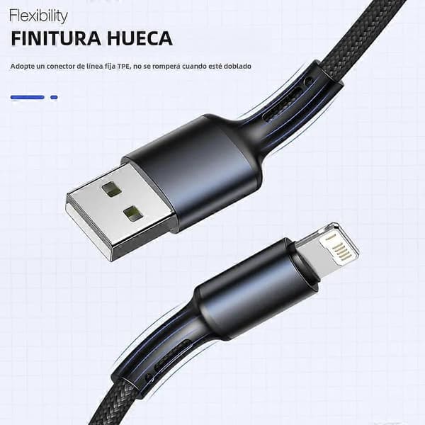 USB Hurtigladekabel for iPhone 11 12 13 14 pro X Max 6s 7 8 plus Apple iPad Data- og ladekabel Kompatibel med Origin Line-lingling} black 1m