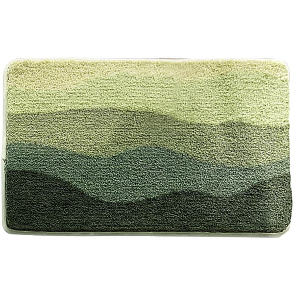 Halkfri badrumsmatta, strandmönster - absorberande mikrofiber 60x90 cm