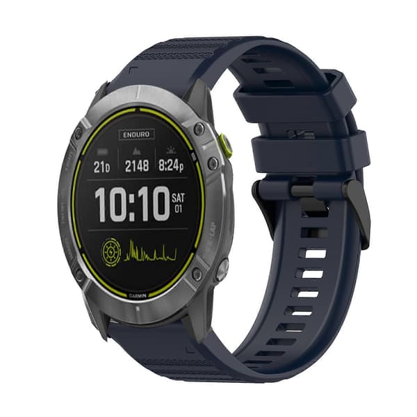 Silikoninen kellon ranneke Garmin Enduro-lingling -kellolle Navy Blue