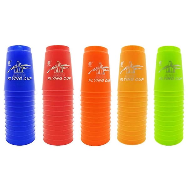 Speed Stacking Cups | Officielt Sport Stacking Kop Sæt - 12 kopper, perfekt til speed stacking træning, rejser og selskabslege. A Blue