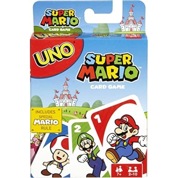 DRD00 - UNO Super Mario-kortspel, lämpligt för 2-10 spel super mario bros