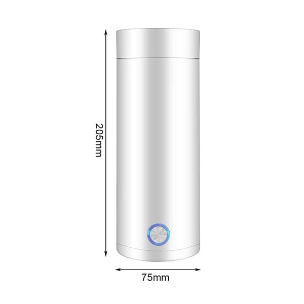 Mini vandflasker og termokander, bærbare elkedler, bærbare rejse-elkedler White
