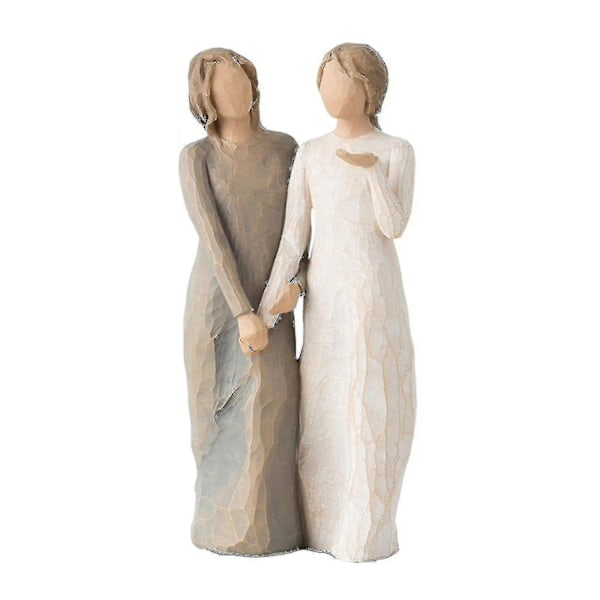 Willow Tree Min syster Min vän Skulptur Handmålad figur (FMY)-Perfekt