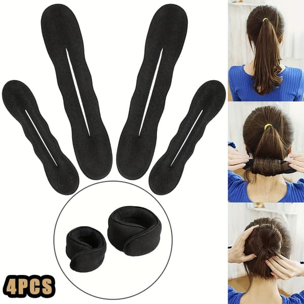 1/2/3-delars hårstyling set, donutknut 2pcs