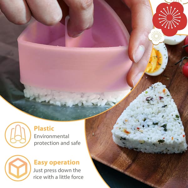 Risboldform, risboldmaskine trekantet sushirisboldform, DIY sushisæt trekantet sushi-form