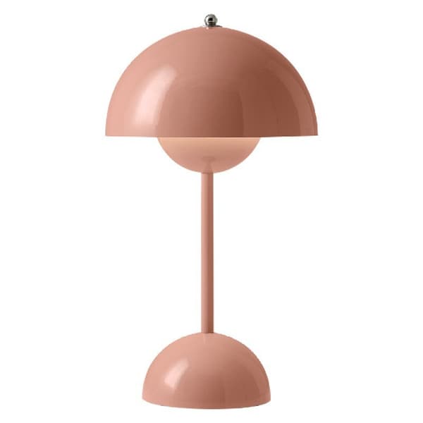 Dimbar trådløs bordlampe med 3 lysmoduser, rosa nattlys. Pink