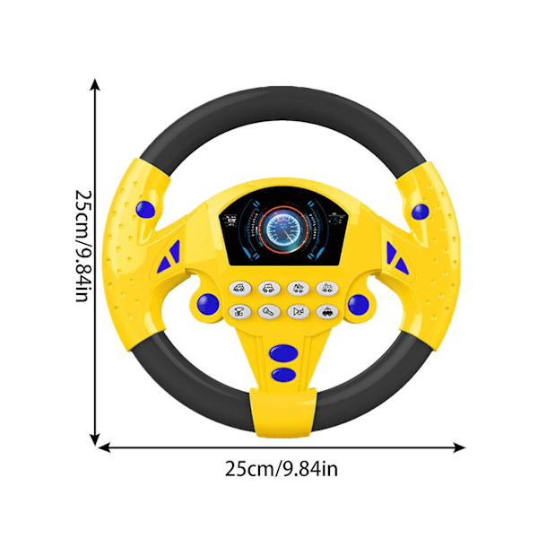 Opgraderet sjovt ratlegetøj, velegnet til småbørn, sort version. Black Yellow