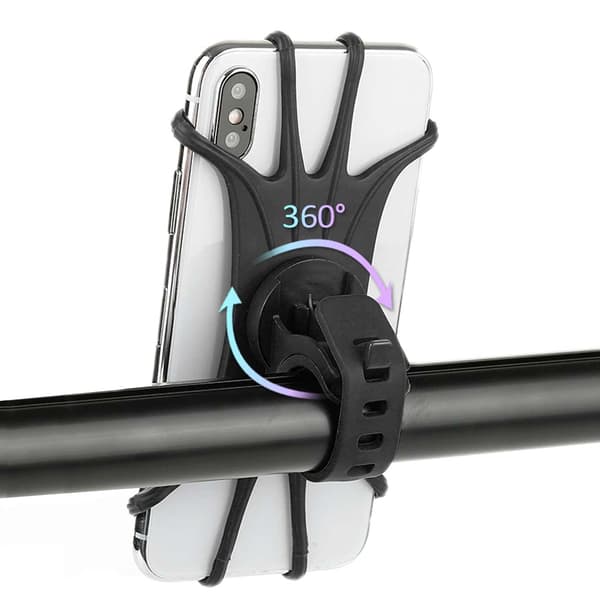 Universal telefonholder/sykkelstyrefeste (svart) black