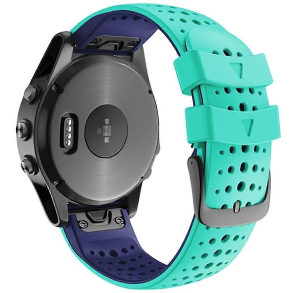 Kompatibel med Garmin Fenix 6 silikone urrem - lingling} Mint Green Blue