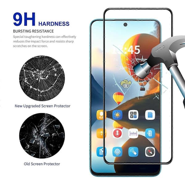 Kompatibel med TCL 50 5G Full Screen Protector Anti-explosion Hög Aluminium-silikon Glas Fil-lingling}