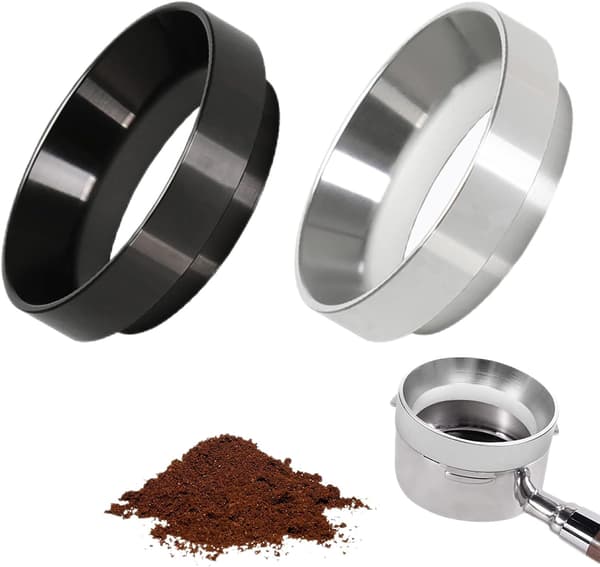 2-Kaffe Dosis Cyclone 58mm Filterkopholder, Sølv Aluminium
