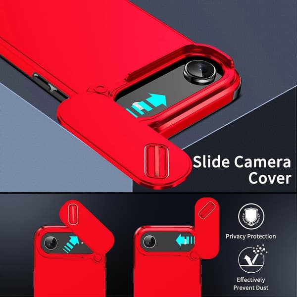 TPU + PC Telefondeksel Kompatibelt med iPhone 17 Pro-lingling} Red iPhone 17 Air
