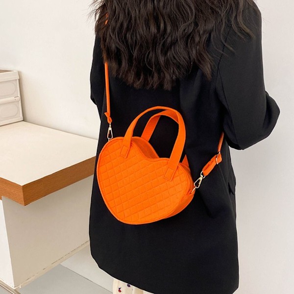 Dam Crossbody Väskor Enkel Axelväska Casual Kärlek Handväska Black
