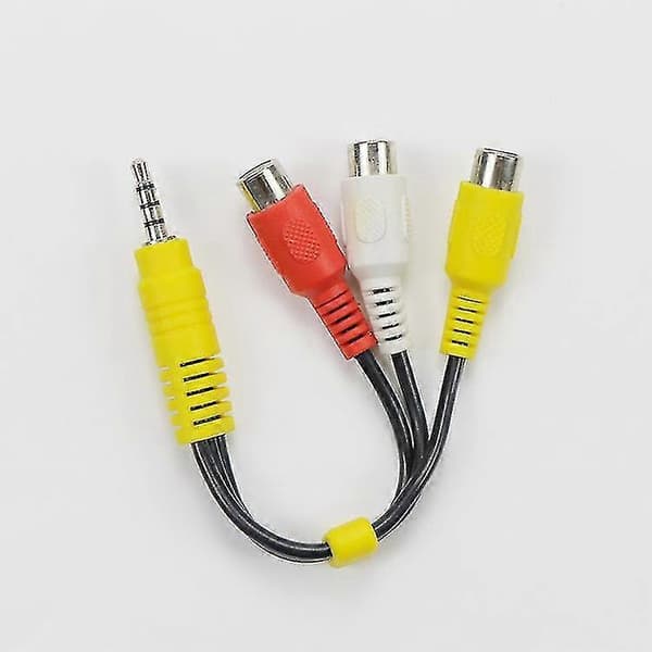 Video AV-adapterkabel til TCL TV, reservedel, 3 RCA-stik til 3,5 mm stik
