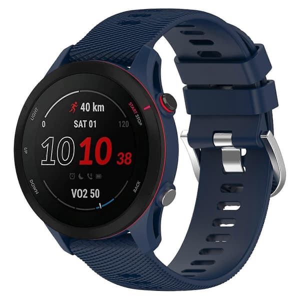 Silikoninen kellon ranneke Garmin Forerunner255S-linglingille} Midnight Blue
