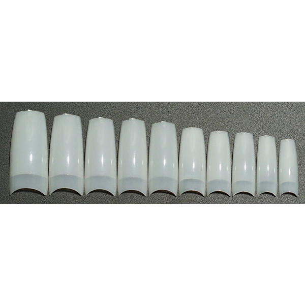 500 løse akrylnegltupper White white
