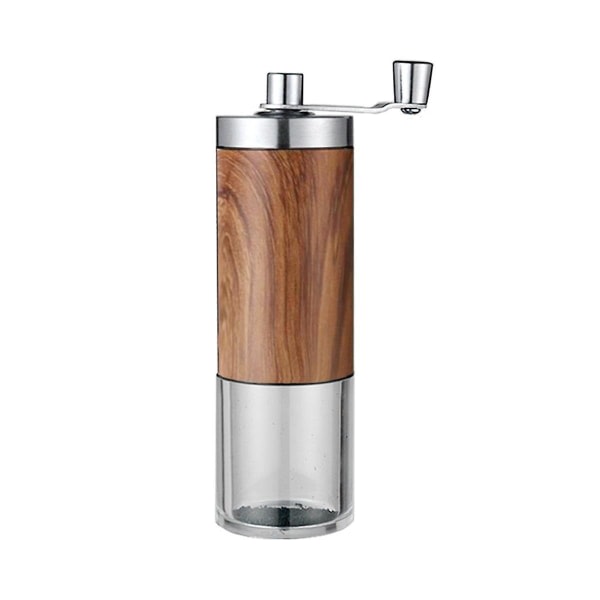 Kaffebönkvarn Bärbar träspannmål rostfritt stålvev Manuell kaffekvarn Köksverktyg