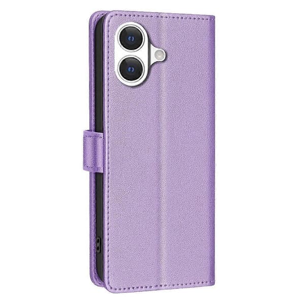 Litchi Tekstur RFID PU Etui Kompatibelt med iPhone 17 Pro-lingling} Purple iPhone 17